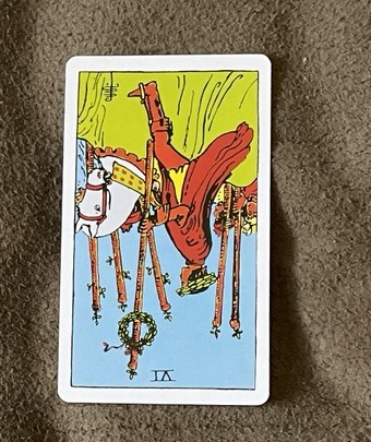 ④ ワンドの6｜Six of Wands｜逆位置